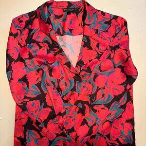 Topshop floral button up (US 2)